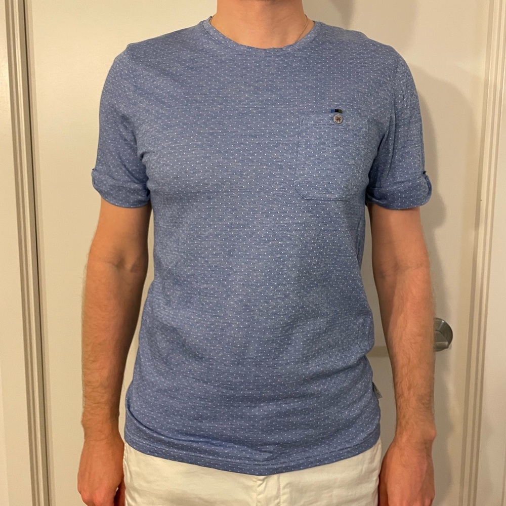 Ted Baker blue patterned t-shirt